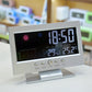 Digitální LED teploměr a vlhkoměr s předpovědí počasí LED stolní budík