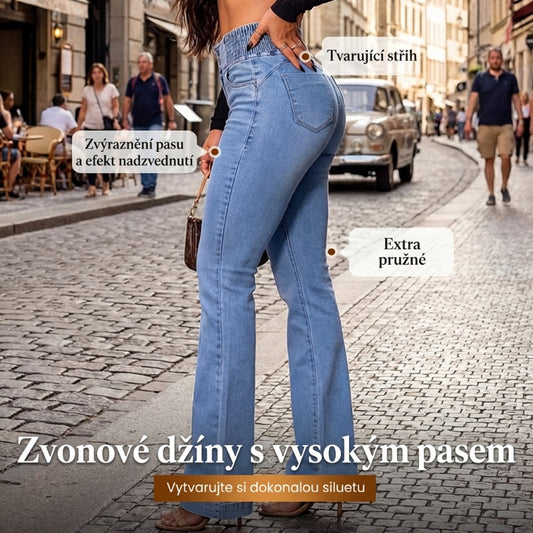 👖Stretch džíny s vysokým pasem