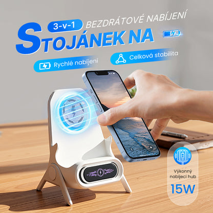 Vaše mobilní centrum: Stojan s bezdrátovým nabíjením