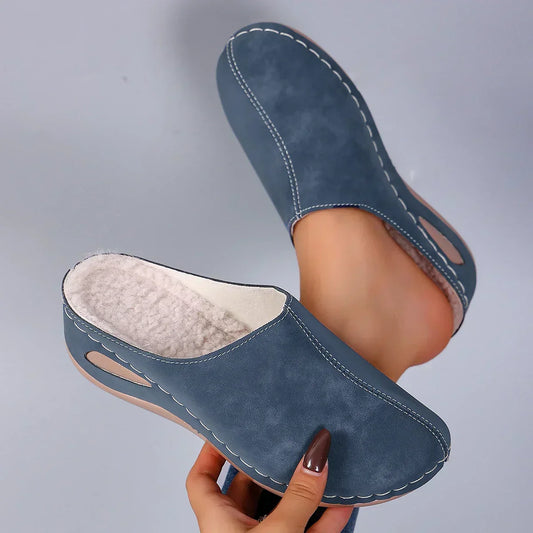 Ergonomické a protiskluzové ortopedické zimní pantofle
