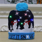 LED pletená vánoční čepice