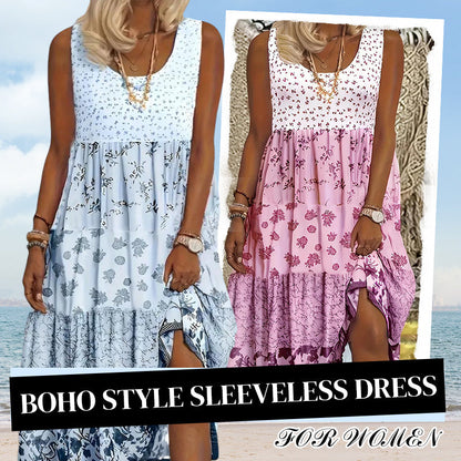✨👗 Boho Styl Bezrukávové Šaty pro Ženy