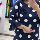 💃【S-3XL】Dámské Šaty s Puntíky a Plisovaným Patchworkem
