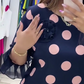 💃【S-3XL】Dámské Šaty s Puntíky a Plisovaným Patchworkem