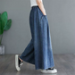 👖Džínové kalhoty s širokými nohavicemi ve vintage stylu