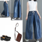 👖Džínové kalhoty s širokými nohavicemi ve vintage stylu