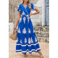 👗Dámské ležérní maxišaty s výstřihem do V ve stylu boho🌺
