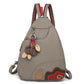 Stylový dámský konvertibilní crossbody batoh