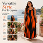 Dámské plus size šaty bez rukávů s pruhy