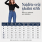 💖☁️ Dámské džíny s vysokým elastickým pasem a zvonovými nohavicemi – 3/4 i plná délka, s podložkou i bez, S–4XL👖